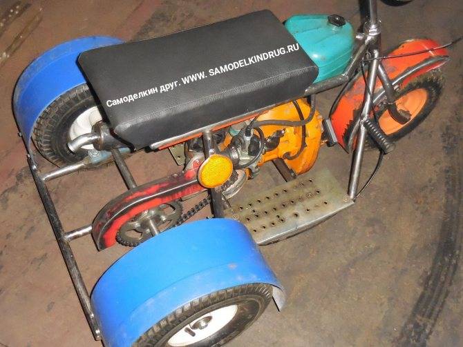 Велосипед с мотором от триммера – изготовление элементов и самостоятельная сборка мопеда