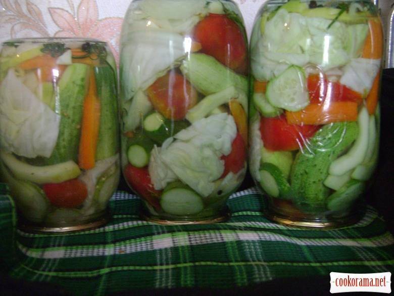 Салат огород на зиму: рецепты с фото и видео