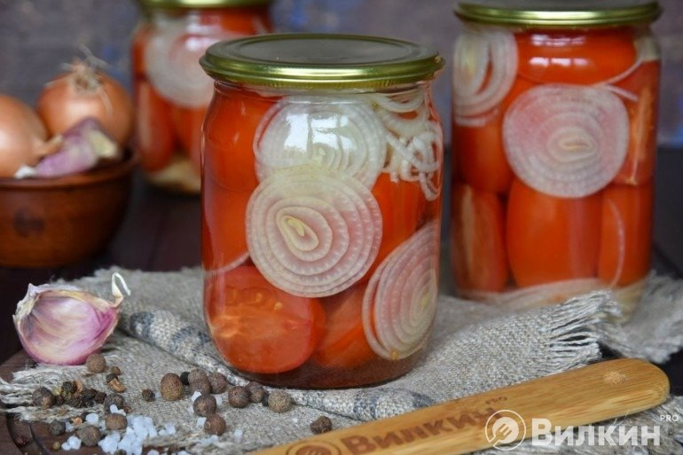 Маринованные помидоры с луком: 11 лучших рецептов на зиму в домашних условиях