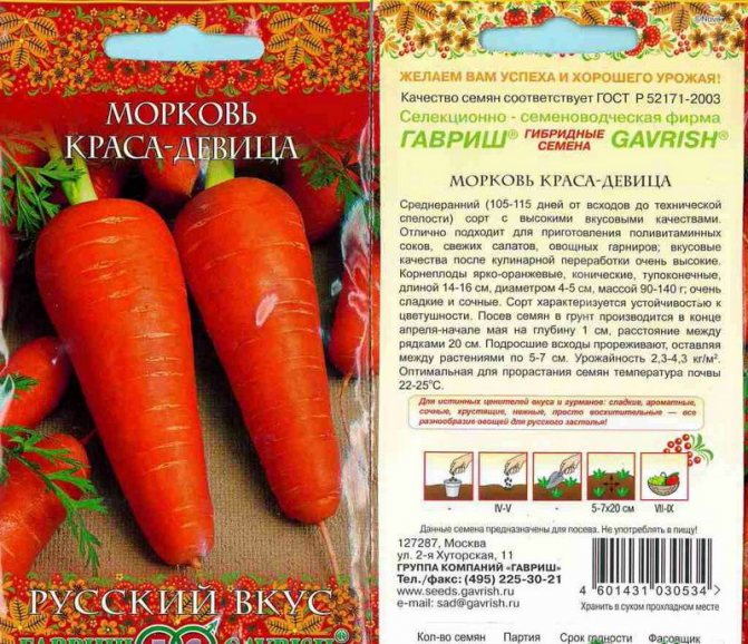 Лучшие сорта моркови