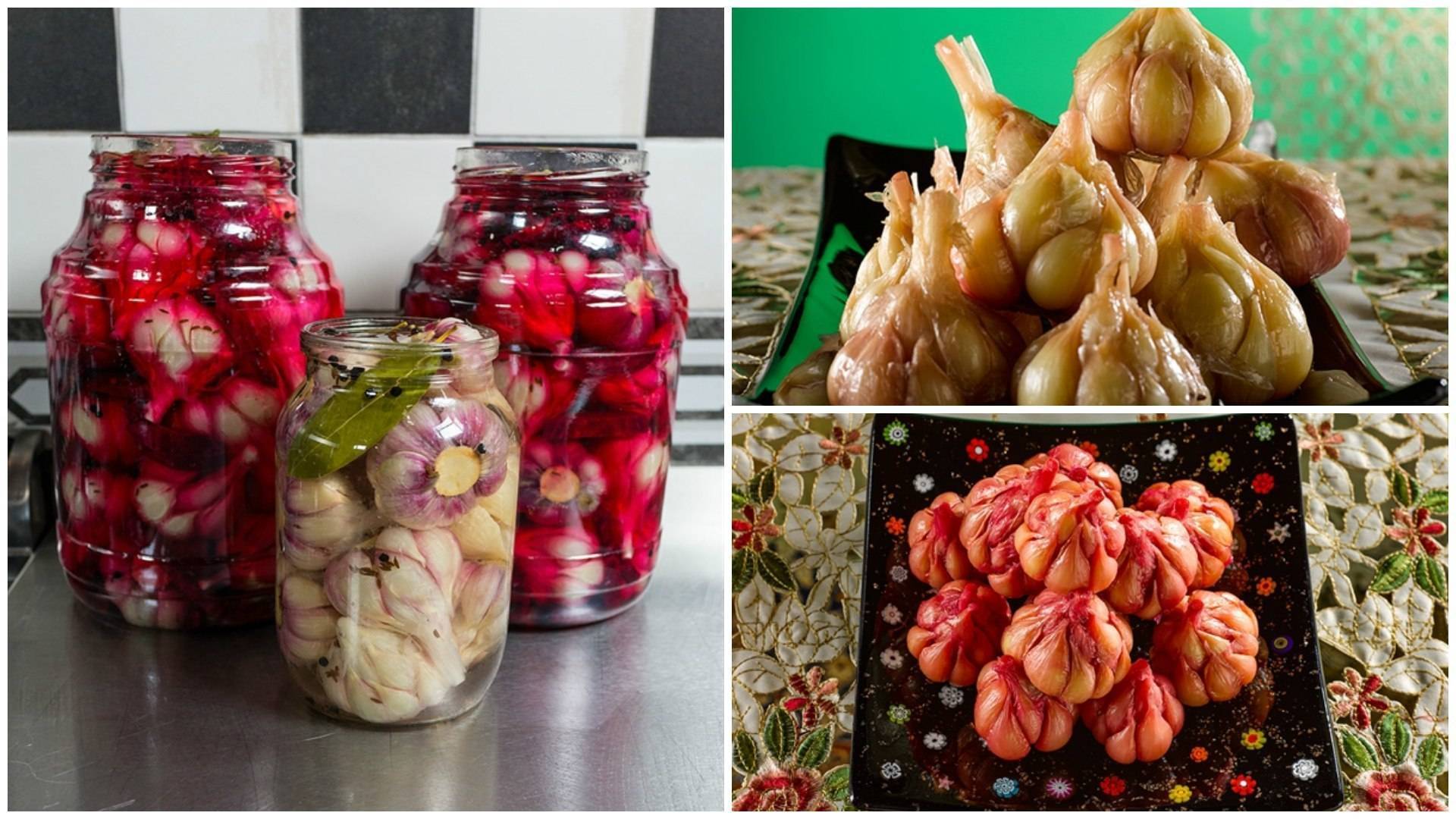 Маринованный чеснок со свеклой: рецепты зубчиками и головками на зиму с фото