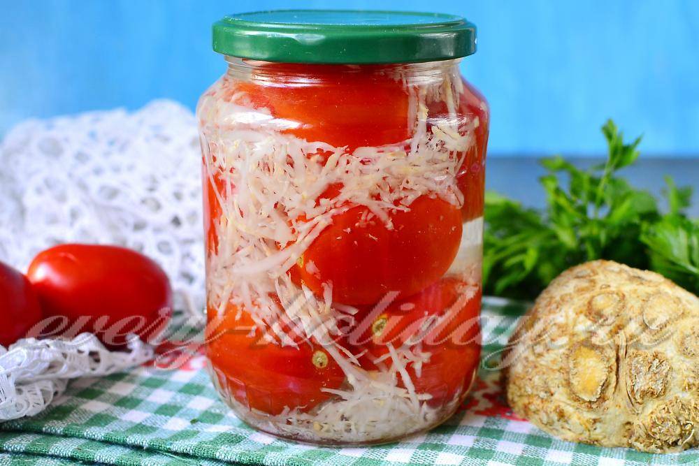 Помидоры в снегу с чесноком — самые вкусные рецепты на зиму