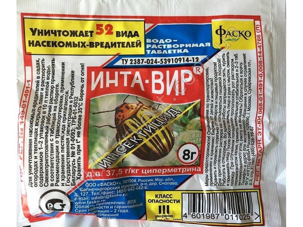 Интавир - инструкция по применению и когда можно снимать плоды после обработки (фото и видео)