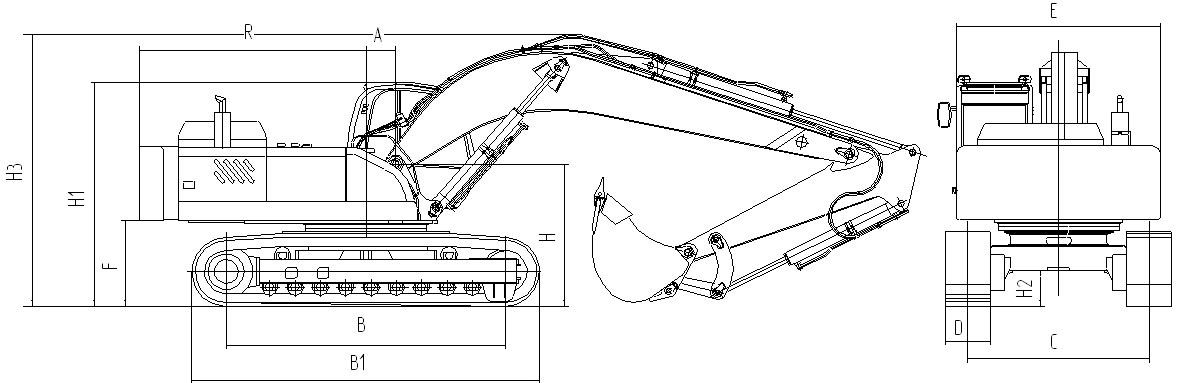 Экскаватор твэкс, модель ек-14, технические характеристики