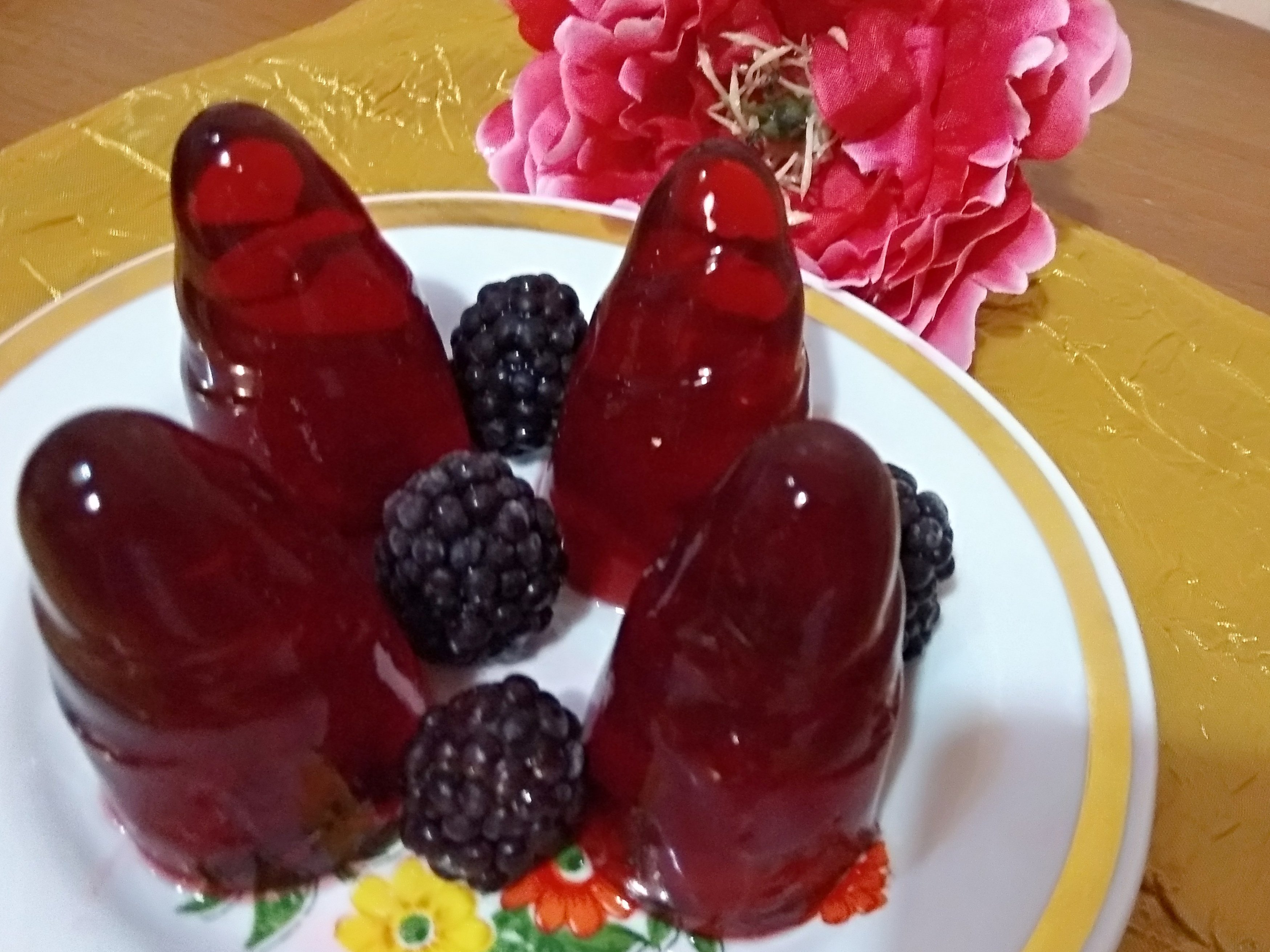 Желе из ягод ежевики