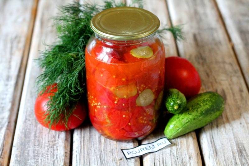 Маринованные огурцы с помидорами на зиму: 5 рецептов ассорти