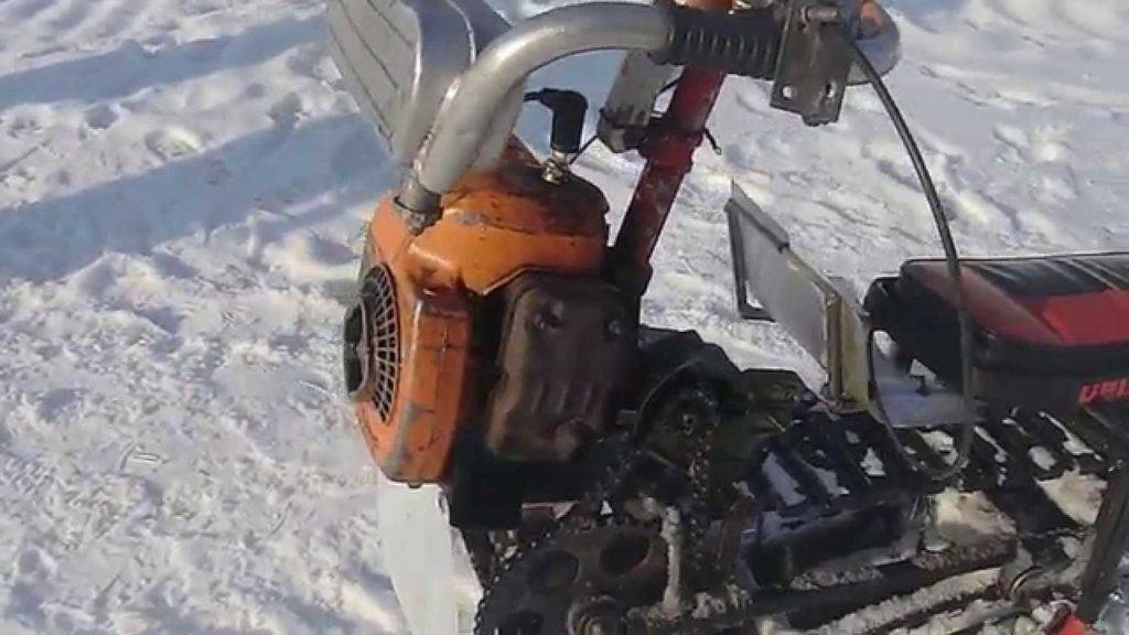 Как из бензопилы сделать снегоход — выбор двигателя, сборка