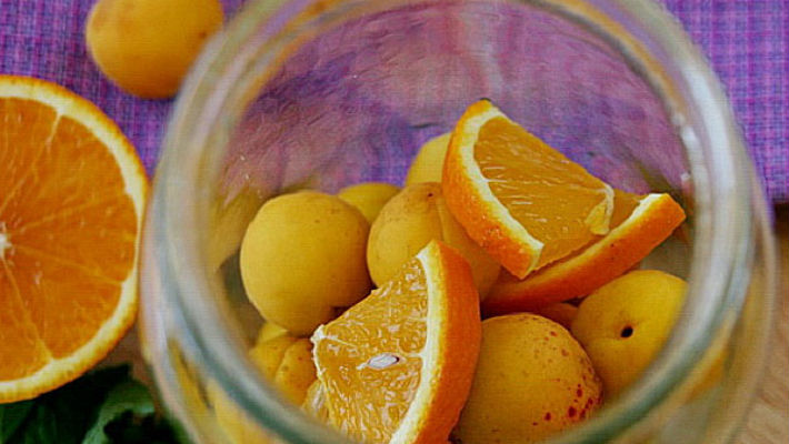 Рецепт фанты из абрикос и апельсин и лимона