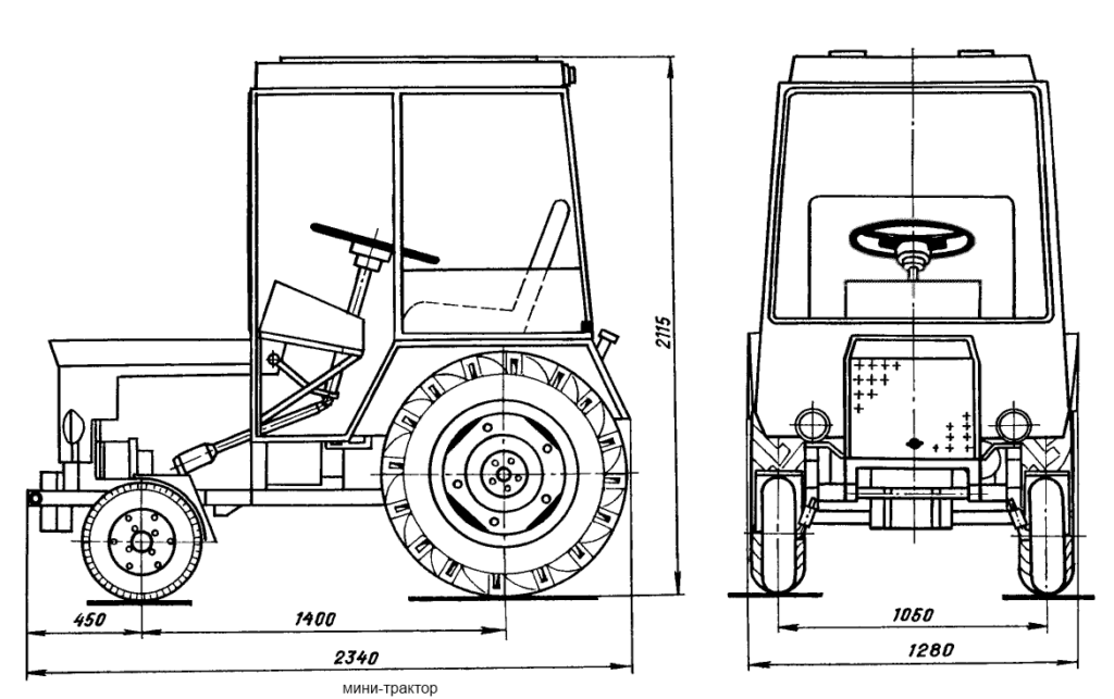 Технические характеристики трактора т-25: устройство, размеры, схема
