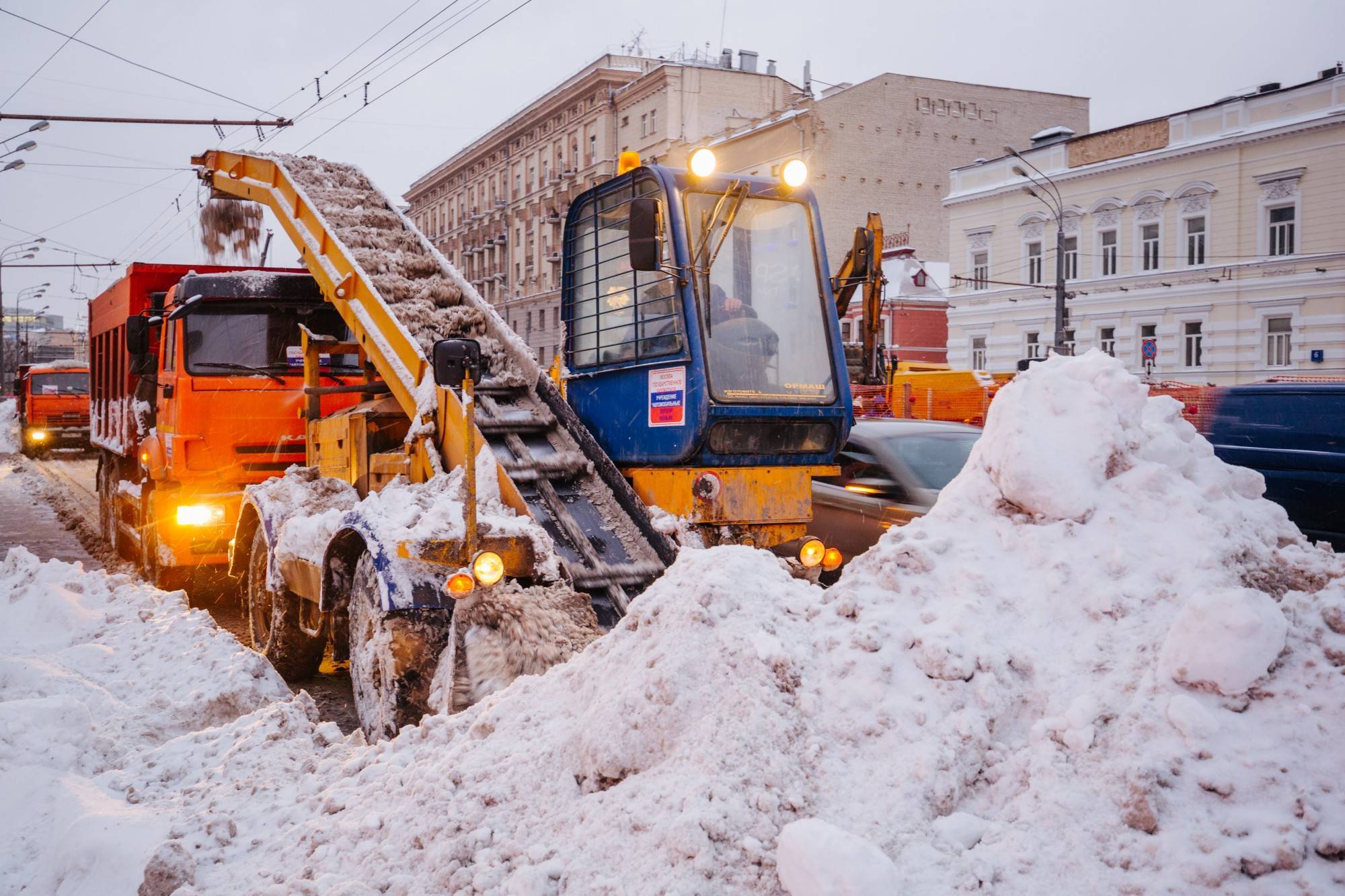 уборка снега москва