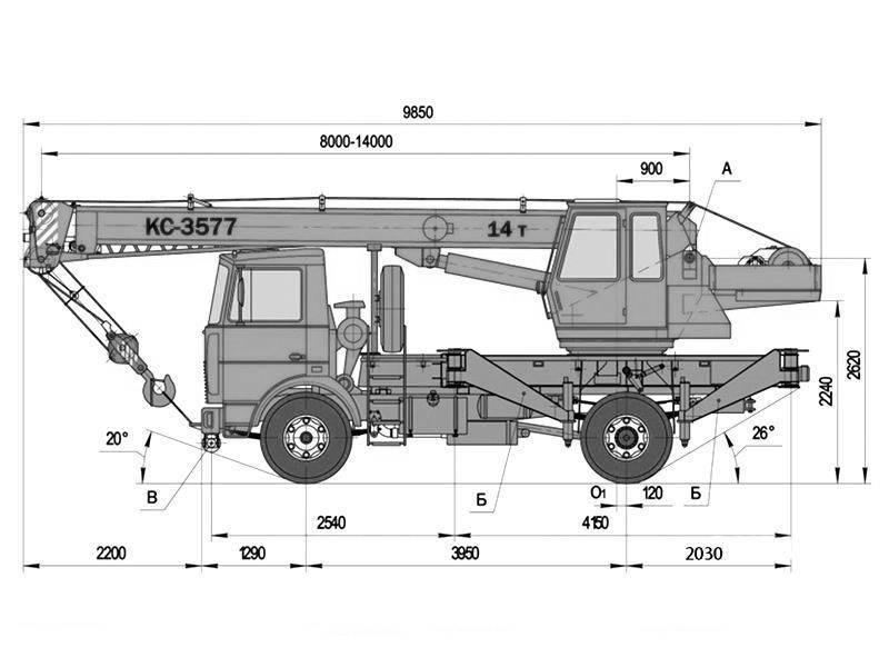 Маз 5334 автокран технические характеристики – технические характеристики автокран маз 5334. технические и эксплуатационные особенности автокрана кс 3577