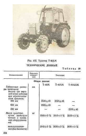 Тракторы лтз : технические характеристики
