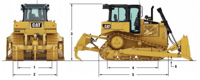 Бульдозер cat d6r: технические характеристики и устройство