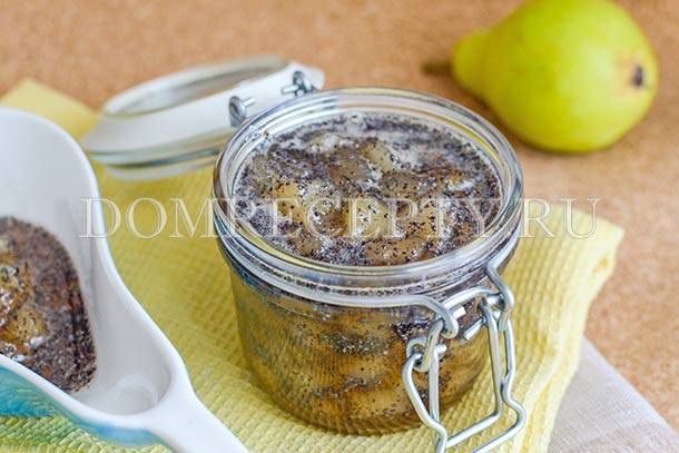 Варенье из груш с маком на зиму: 2 лучших пошаговых рецепта приготовления